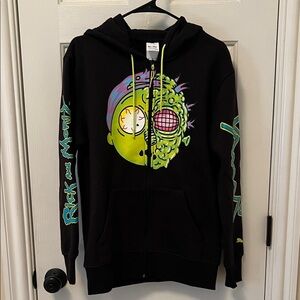 Puma Rick and Morty Zip up sweatshirt, Men’s Sz Small